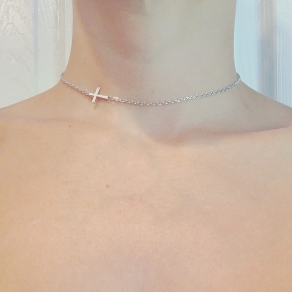 Jewelry - Dainty Stainless Steel Cross Choker